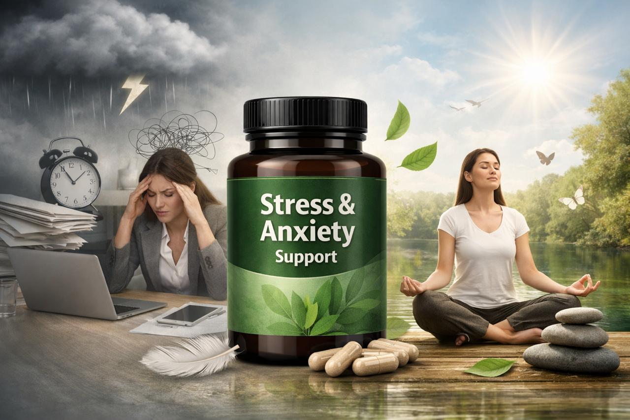 Stress and Anxiety – Natural Support for Calm, Focus and Resilience