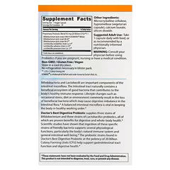 Doctor's Best Digestive Probiotic, 30 Veggie Capsules, 20 Billion, Supports Digestive Health