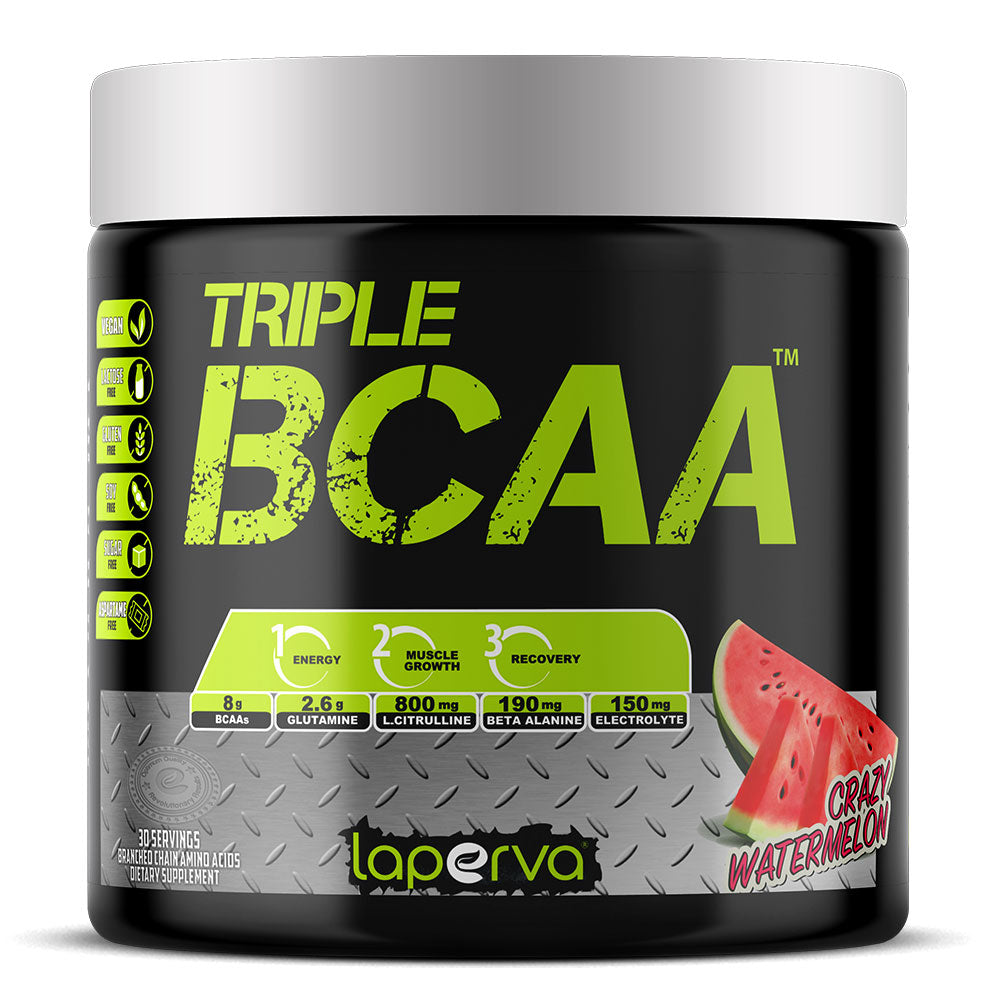 Laperva Triple BCAA, Crazy Watermelon, 30, 7.5 G Of Bcaa 2:1:1 Ratio, Zero Fat, Zero Carbs and Zero Sugar