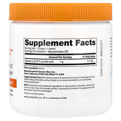 Doctor's Best Pure Vitamin C Powder, 250 Gm, Boosts Immune Function, Provides Antioxidant Support