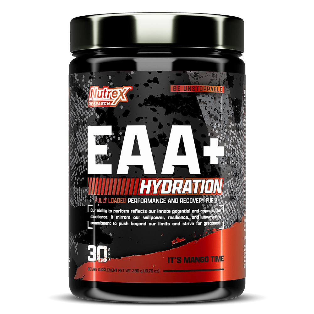 Nutrex EAA+ Hydration Refuel Build, Mango, 30, Muscle Building, Endurance