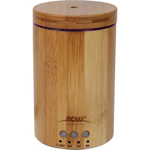 Now Ultrasonic Real Bamboo Essential Oil Diffuser, 1 Piece, Extremely Quiet