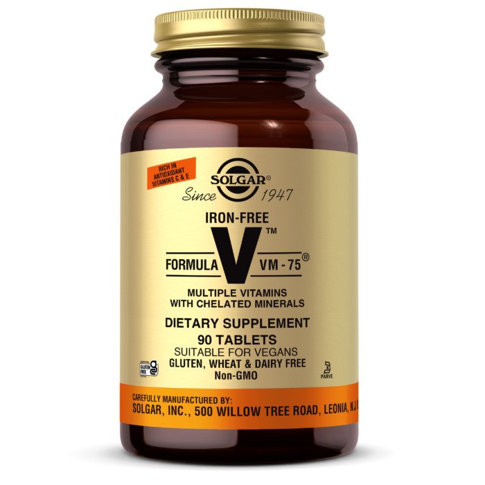 Solgar Formula Vm-75, 90 Tablets, Rich in Antioxidant Vitamin C & E, Contribute to Your Overall Health and Wellbeing