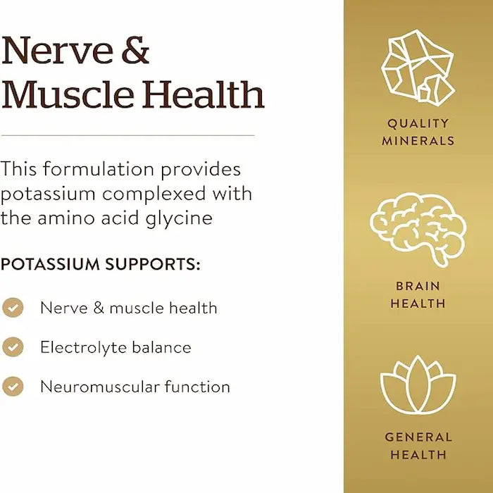 Potassium - 100 Tablets