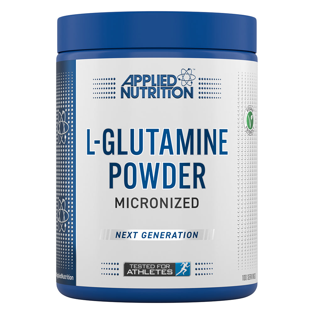 Applied Nutrition L Glutamine Powder Micronized, Unflavored, 500 Gm, Reduce Muscle Breakdown