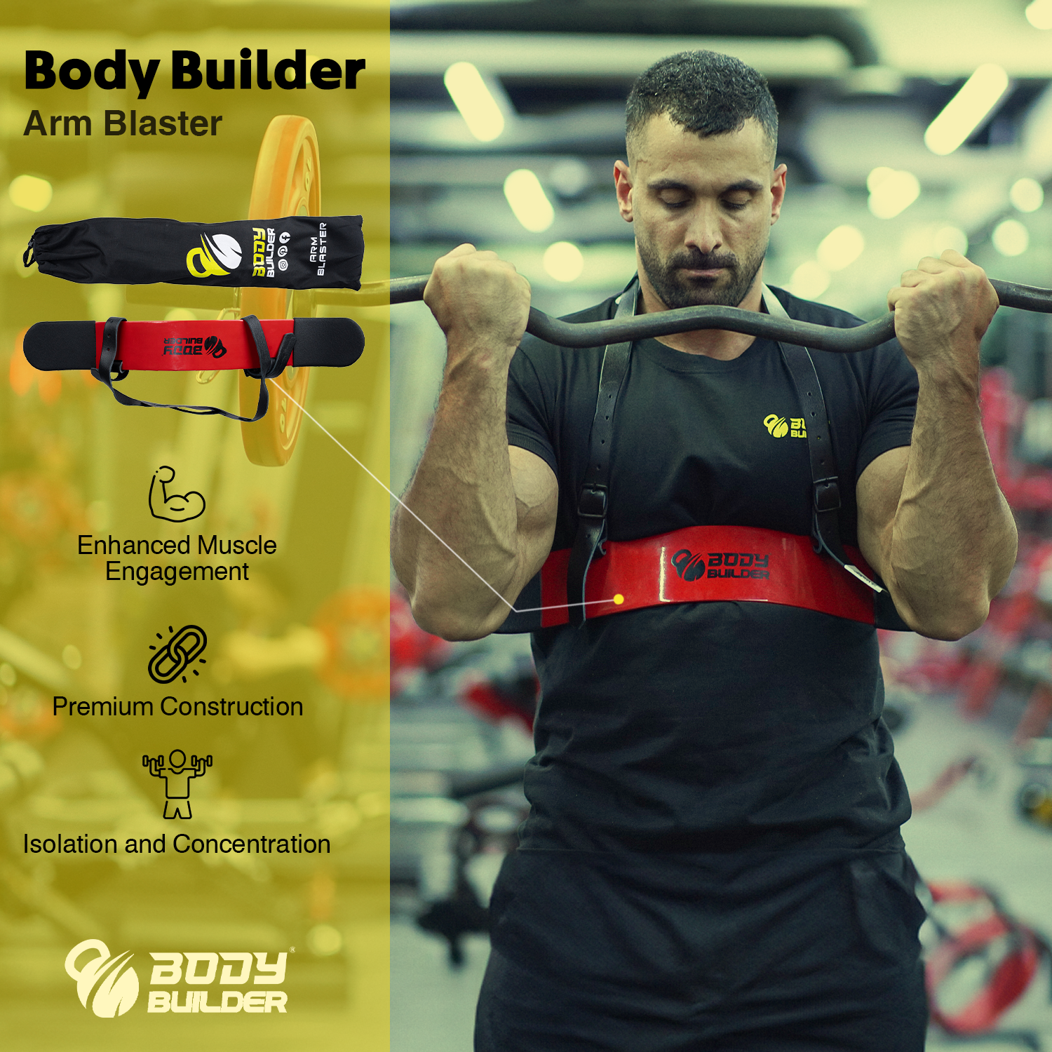Body Builder Arm Blaster, 1 Piece, Premium Construction, Enhanced Muscle Engagement
