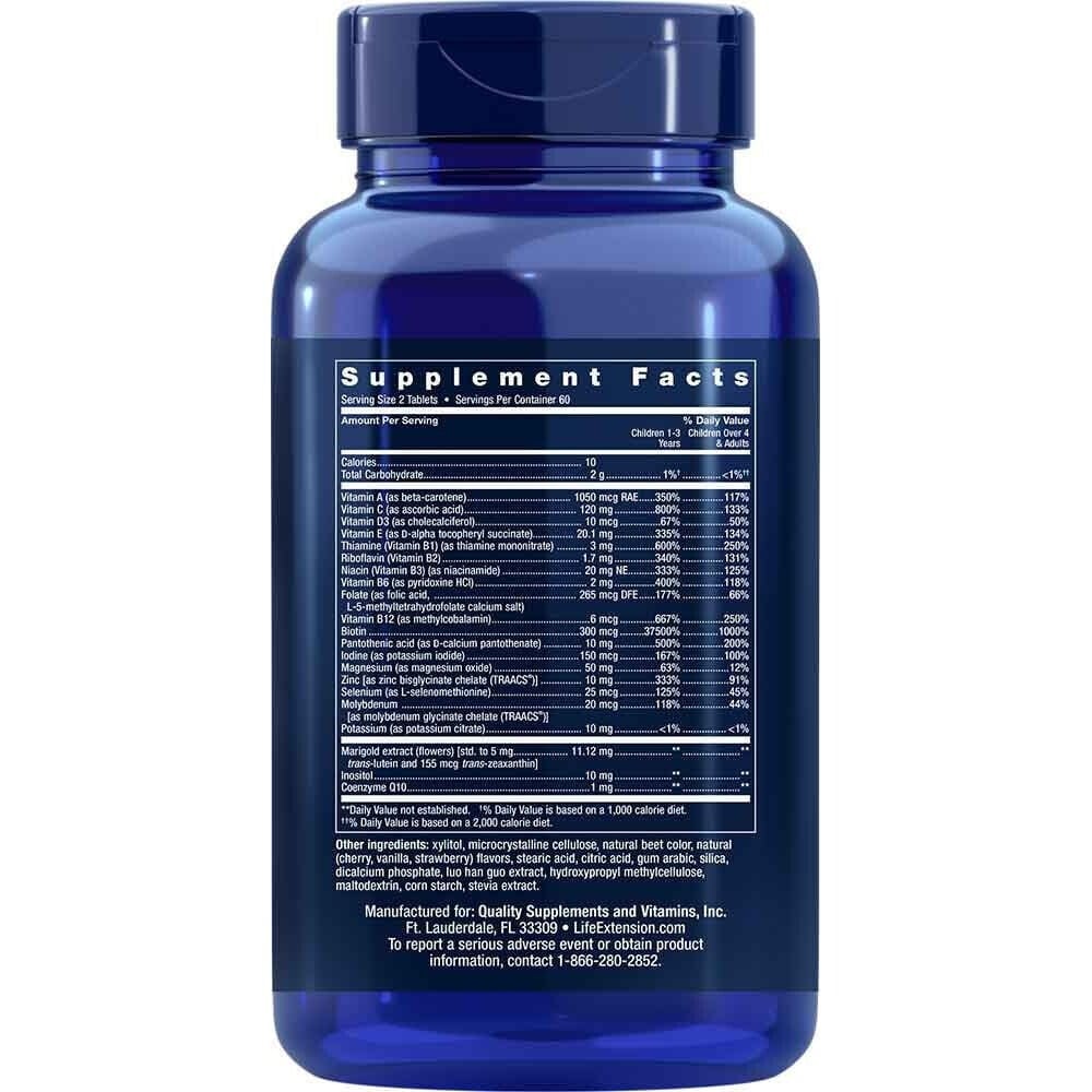 Life Extension Children Formula Mix, 120 Chewable Tablets, Berry, Supporting healthy growth