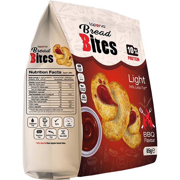Laperva Bread Bites, 1 Piece, Barbecue, Rich In Protein 10%, Baked Not Fried