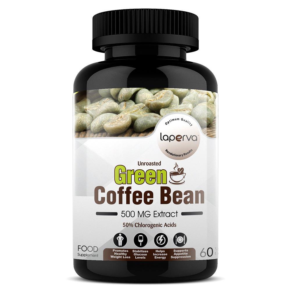 Laperva Green Coffee Bean, 500 mg, 60 Veggie Capsules, Weight Loss Support