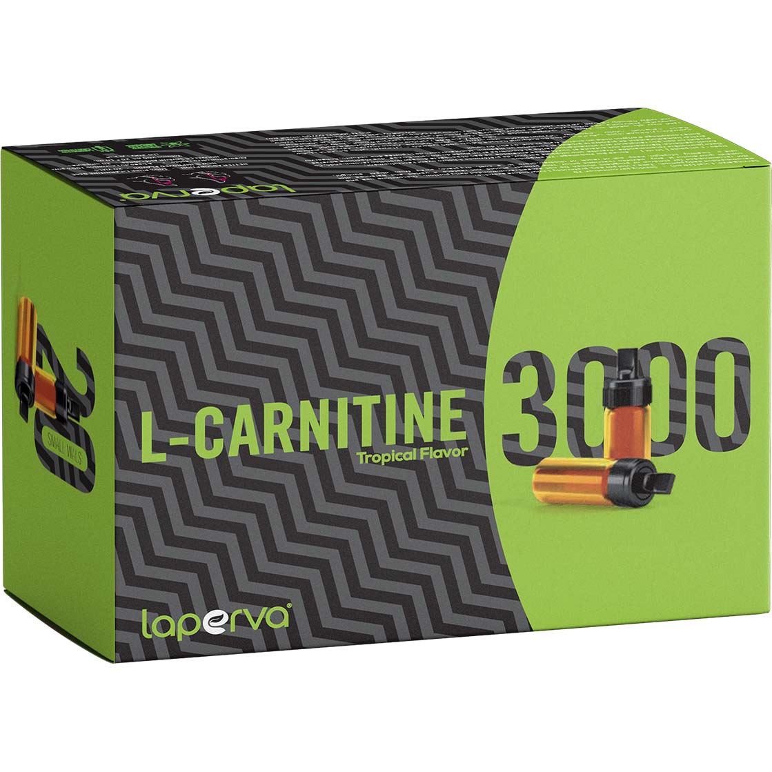 Laperva L Carnitine 3000, Tropical, 20 Vials, Helps Lose Fat, Improves Physical Performance and Endurance