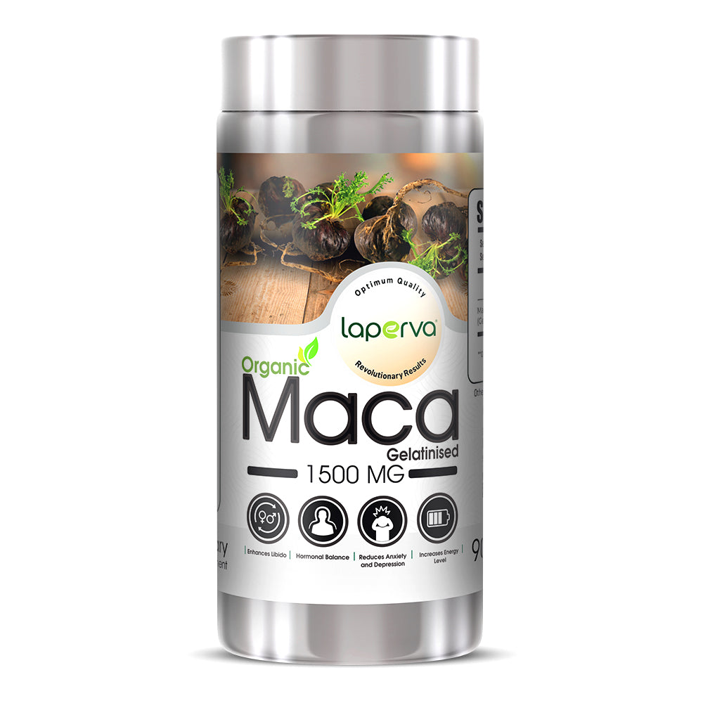 Laperva Organic Maca, 1500 mg, 90 Veggie Capsules, Organic Maca, Increase Sexual Desire in Men and Women