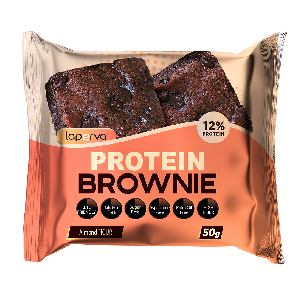 Laperva Protein Brownie, Chocolate Brownie, 1 Piece, 12% Protein, Keto Friendly