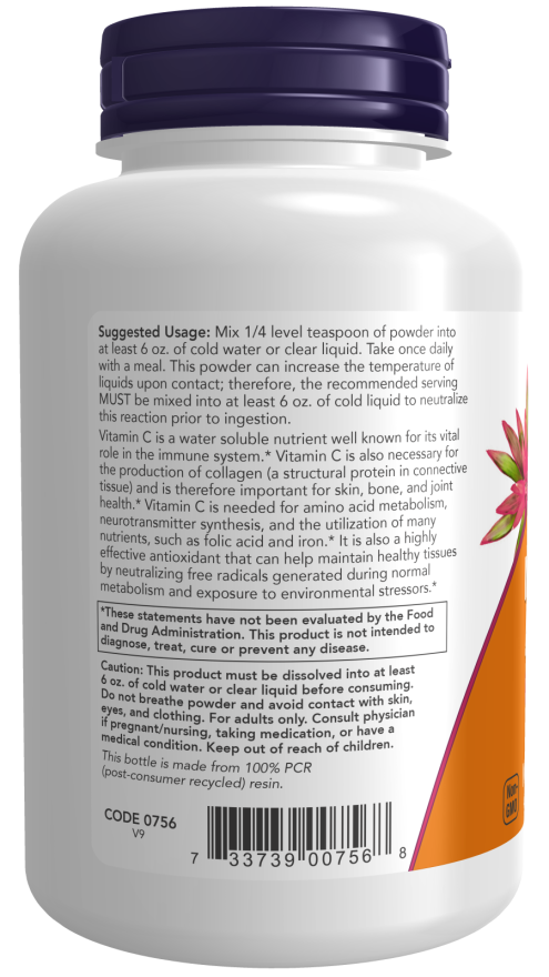 Now Magnesium Ascorbate, 227 Gm, Buffered, Vitamin C Powder