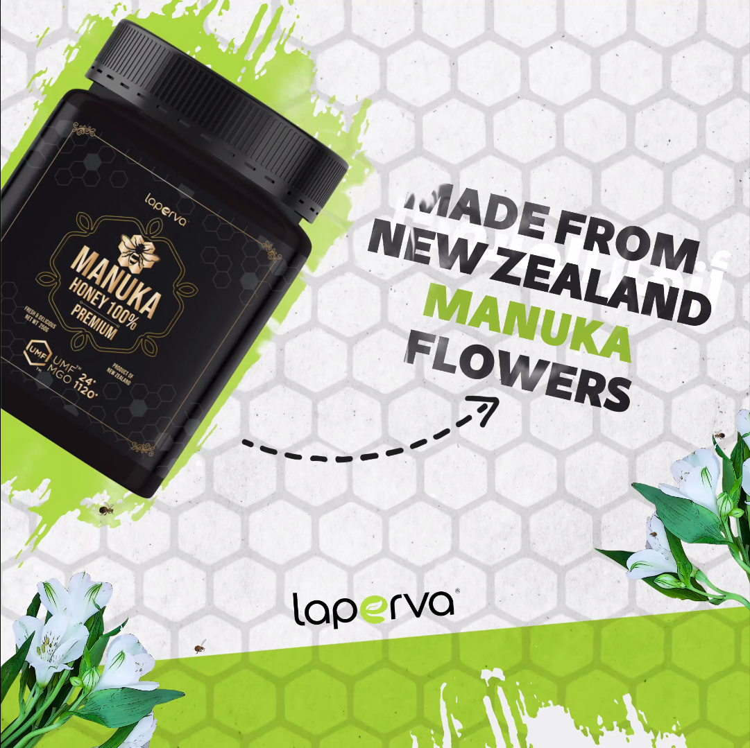 Manuka Honey Laperva, 1120 MGO, 250 Gm, Suitable for Vegetarians, Artificial Flavour Free