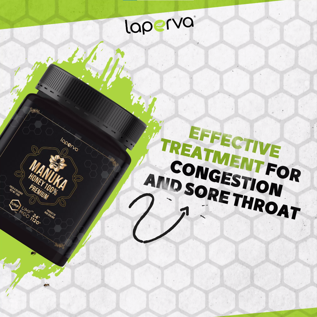 Manuka Honey Laperva, 1120 MGO, 250 Gm, Suitable for Vegetarians, Artificial Flavour Free