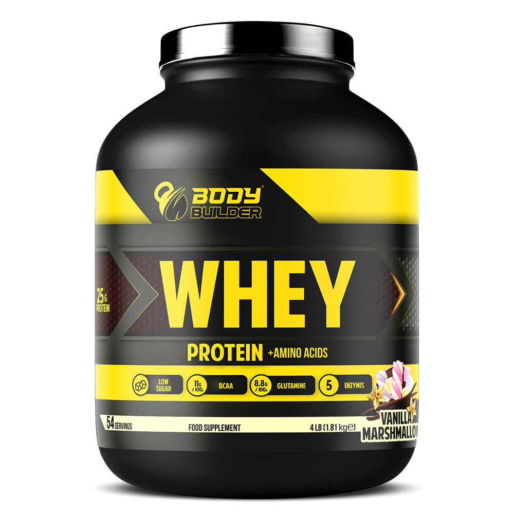 Body Builder Whey Protein,4 LB, 25 g of Whey Protein Per 1 Scoop