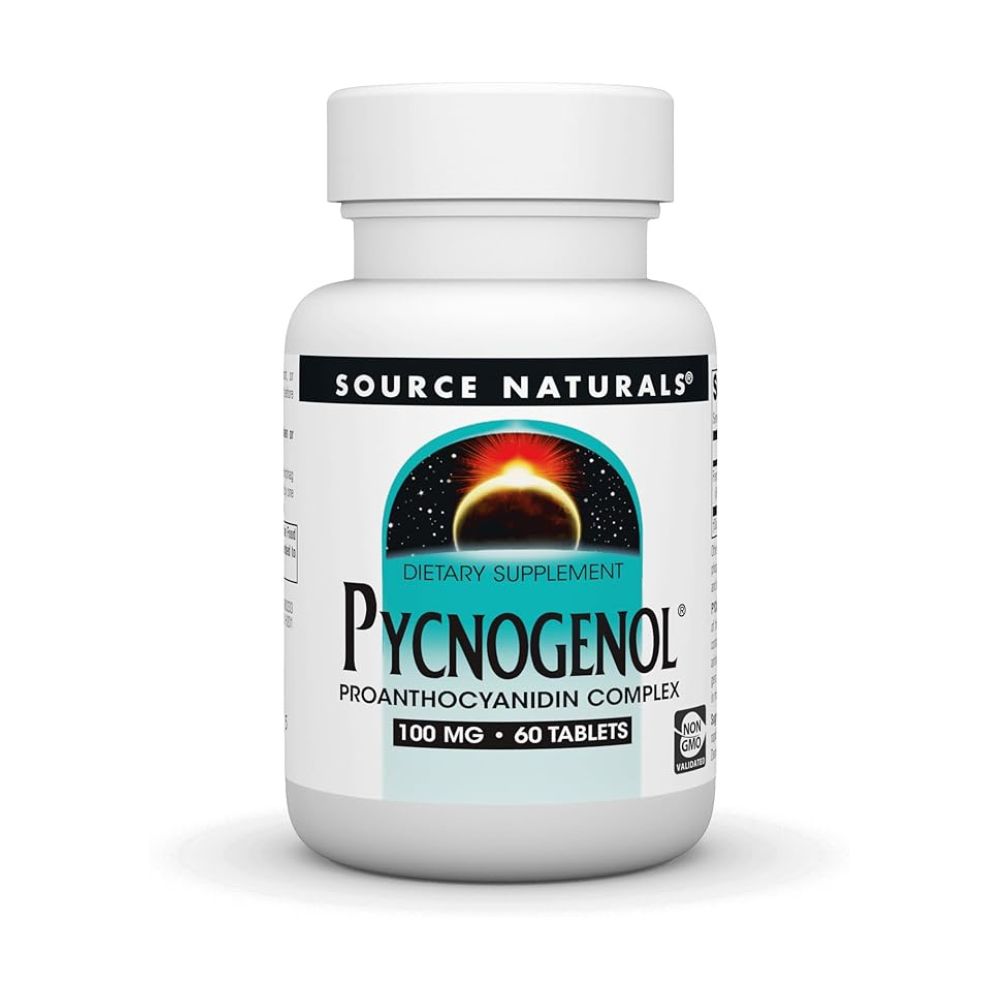 Source Naturals Pycnogenol, 60 Tablets, 100 mg, Rich in Procyanidins, Powerful Antioxidant Properties