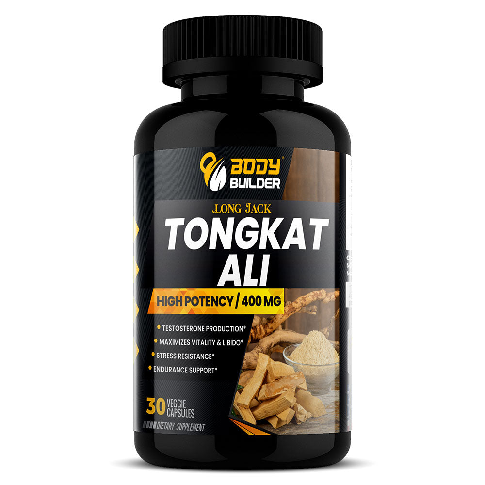 Body Builder Tongkat Ali, 30 Veggie Capsules, 400 mg, Testosterone Production