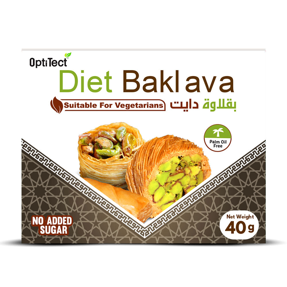 Optitect Diet Baklava, 40 Gm, Suitable for vegetarians., No Added Sugar