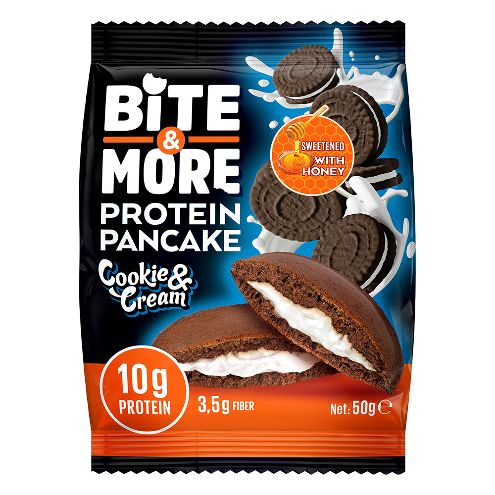 Bite & More Protein Pancake, 1 Piece, 10g Protein, High in Fibers