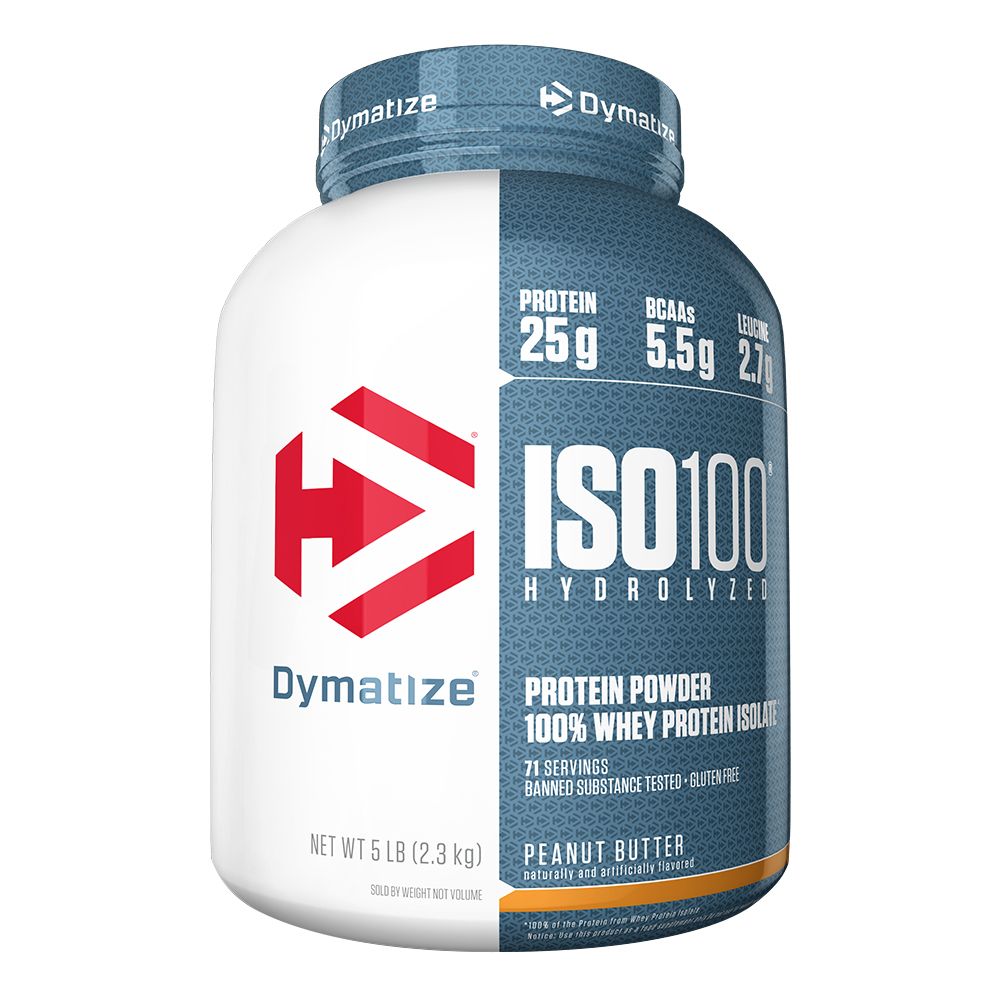 Dymatize ISO 100 Hydrolyzed whey protein isolate 5 LB, Gain in Muscle Size and Strength