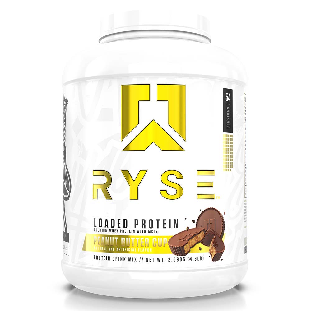 RYSE Loaded Whey Protein, 54, Premium Whey Protein, Probiotic Fibers