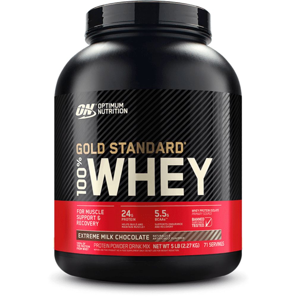 Optimum Nutrition Gold Standard 100% Whey Protein, 5 LB, 24 Grams of Protein