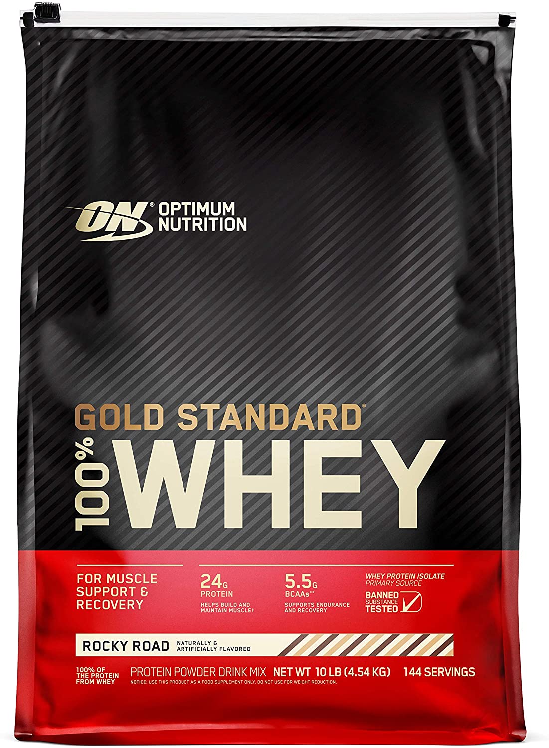 Optimum Nutrition Gold Standard 100% Whey Protein, 10 LB