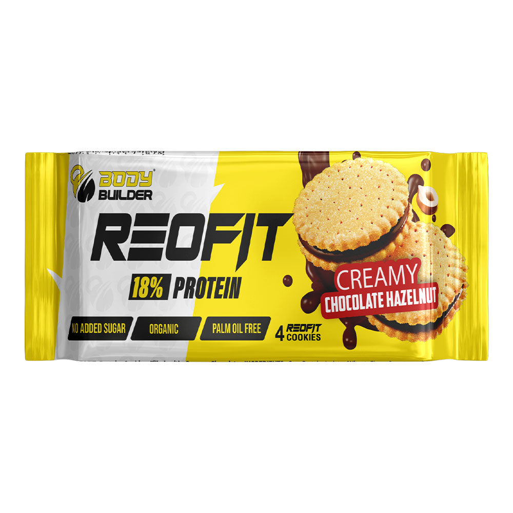 Body Builder Reofit Cookies, Creamy Chocolate Hazelnut, 1 Piece, 3.2g of protein