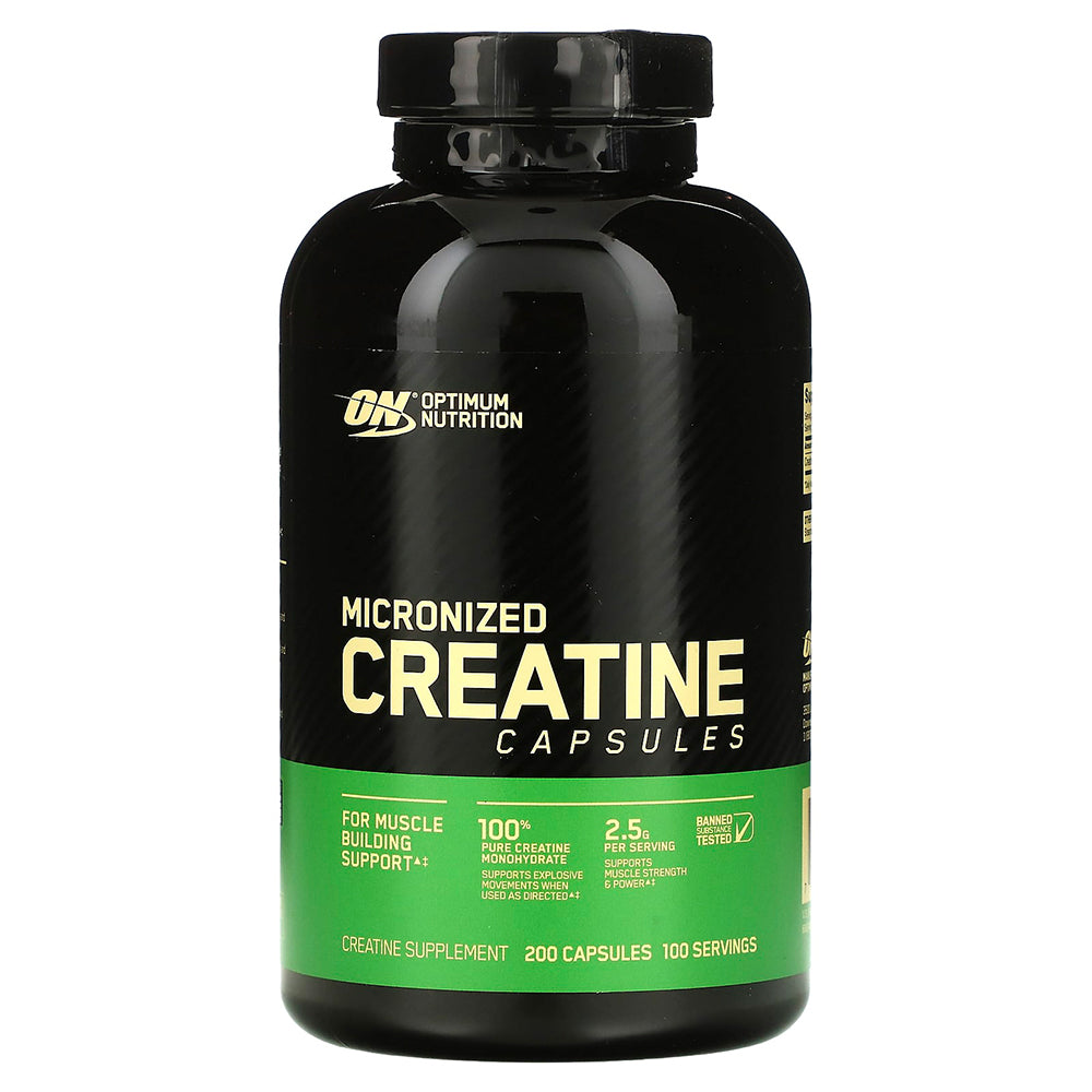 Optimum Nutrition Micronized Creatine Capsules, Pure Creatine Monohydrate