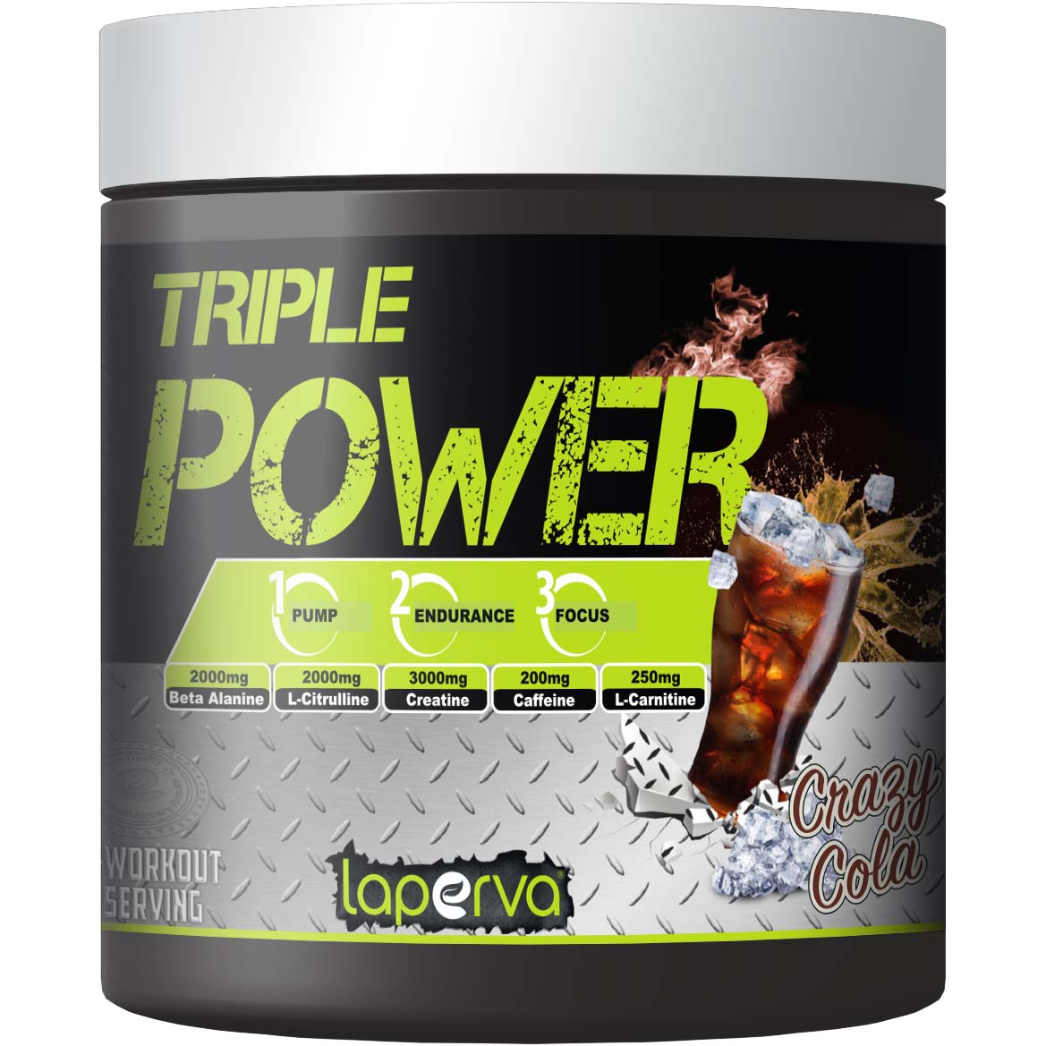 Laperva Triple Power Pre-Workout, 30, Enhance Physical Performance and Reduce Tiredness