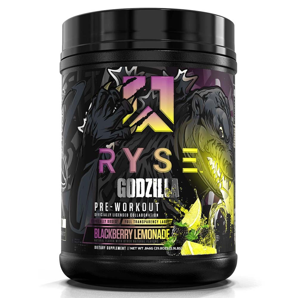 RYSE Godzilla Pre Workout, 1.9 LB, Pump & Energy, Strength & Focus