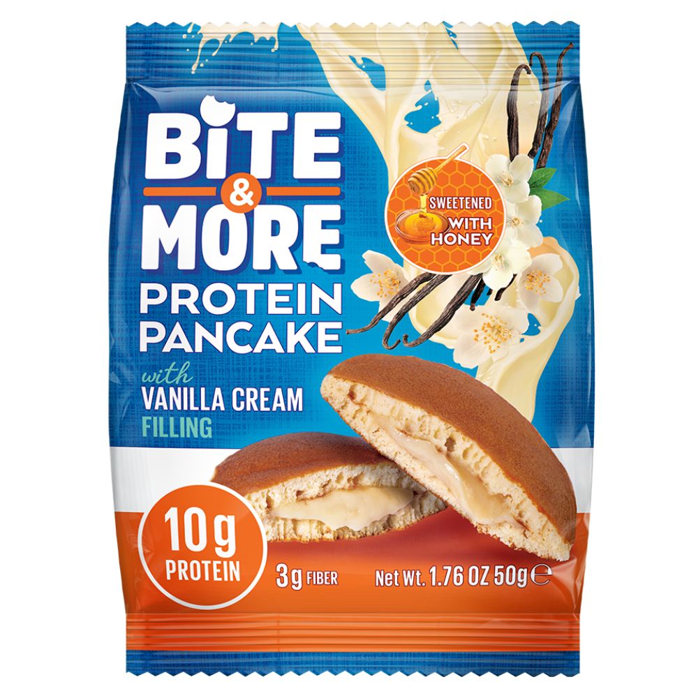 Bite & More Protein Pancake, 1 Piece, 10g Protein, High in Fibers