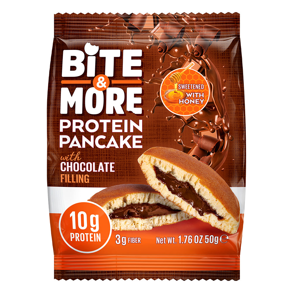Bite & More Protein Pancake, 1 Piece, 10g Protein, High in Fibers
