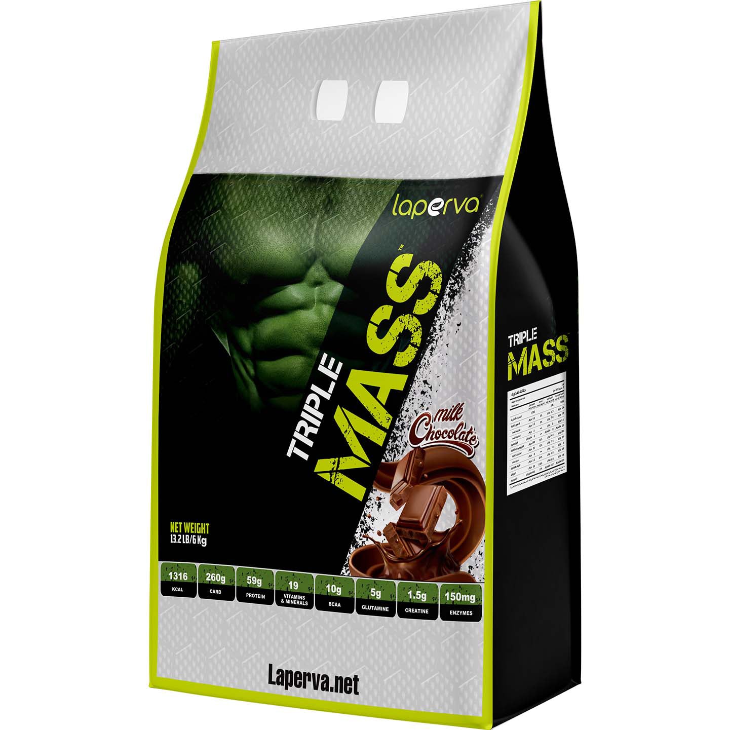 Laperva Triple Mass Gainer,13 LB, More Than 59 Grams of High-Quality Protein