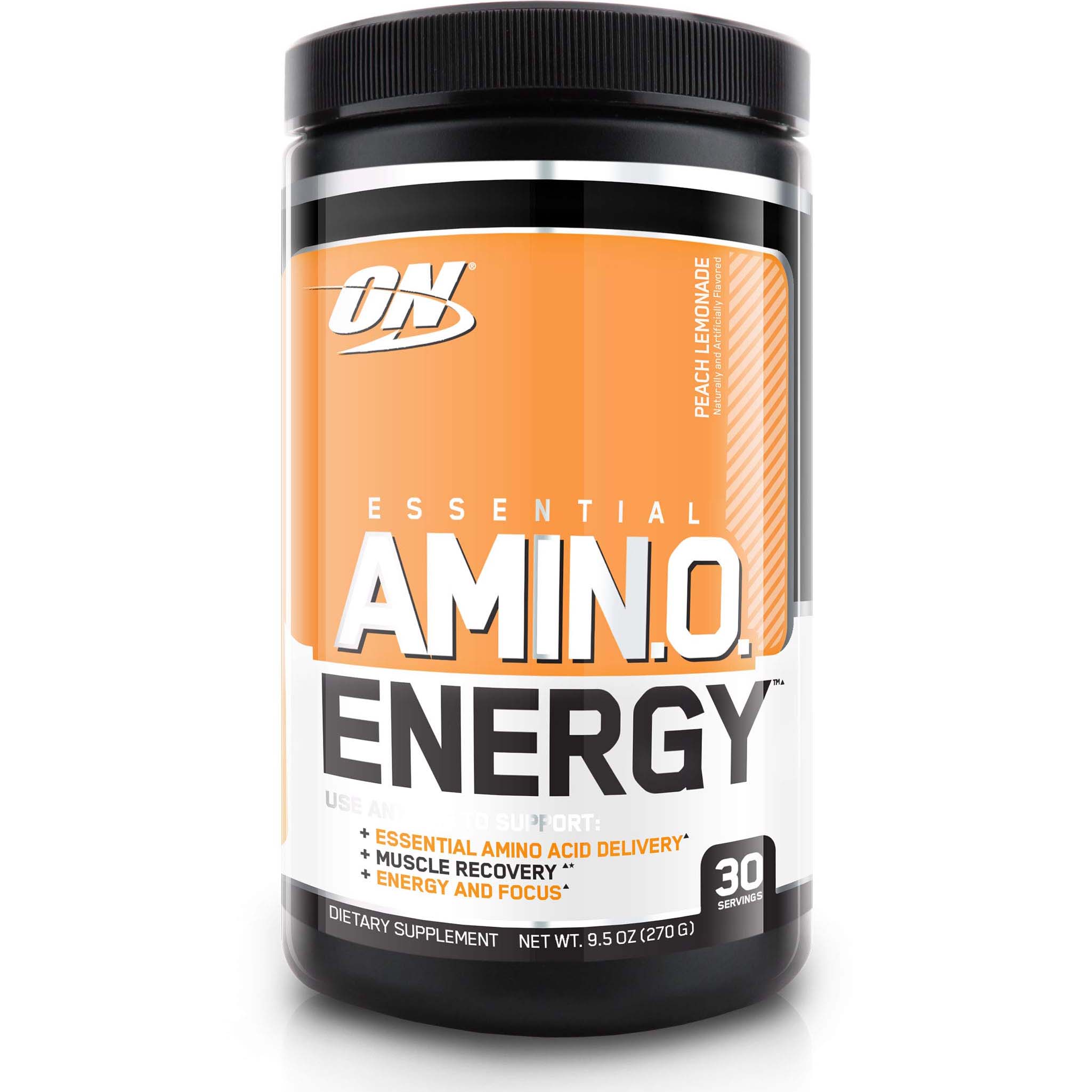 Optimum Nutrition Amino Energy, Peach Lemonade, 30, Support Energy, Support Focus & Muscle Recovery