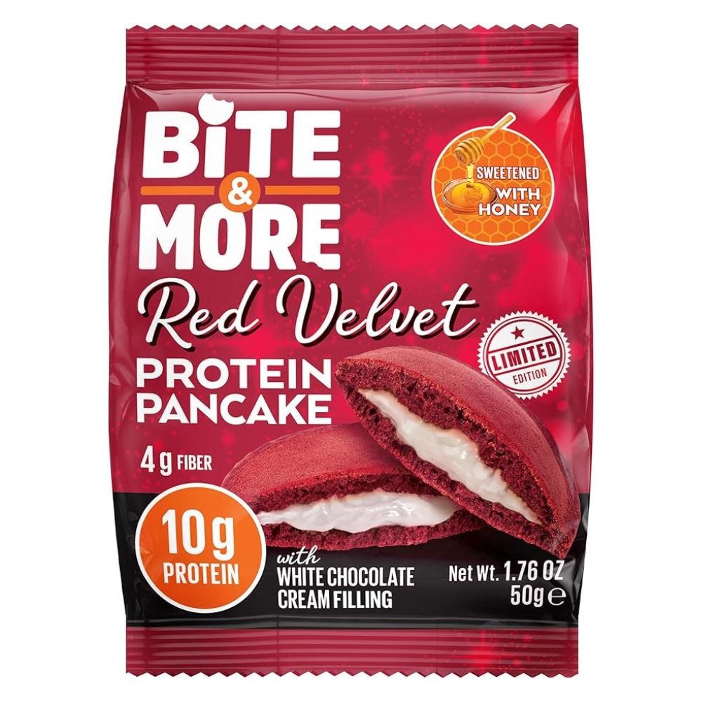 Bite & More Protein Pancake, 1 Piece, 10g Protein, High in Fibers