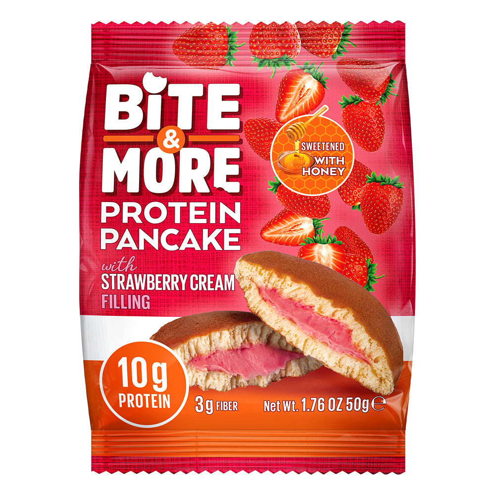 Bite & More Protein Pancake, 1 Piece, 10g Protein, High in Fibers