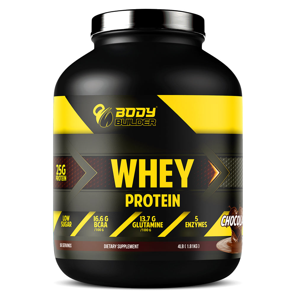 Body Builder Whey Protein,4 LB, 25 g of Whey Protein Per 1 Scoop