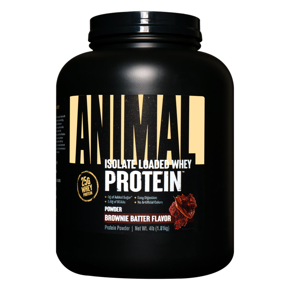 Universal Nutrition Animal Whey Isolate Loaded, 4 LB, 25 g Protein Per Serving Scoop