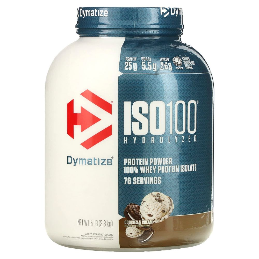 Dymatize ISO 100 Hydrolyzed whey protein isolate 5 LB, Gain in Muscle Size and Strength
