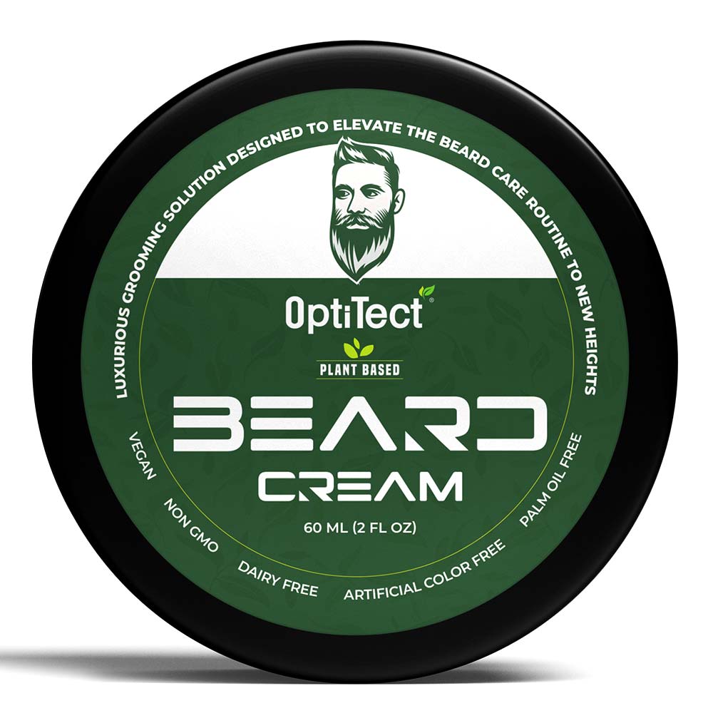 Optitect Plant Based Beard Cream, 60 ML, Nourishes and Softens, Promotes Healthy Growth