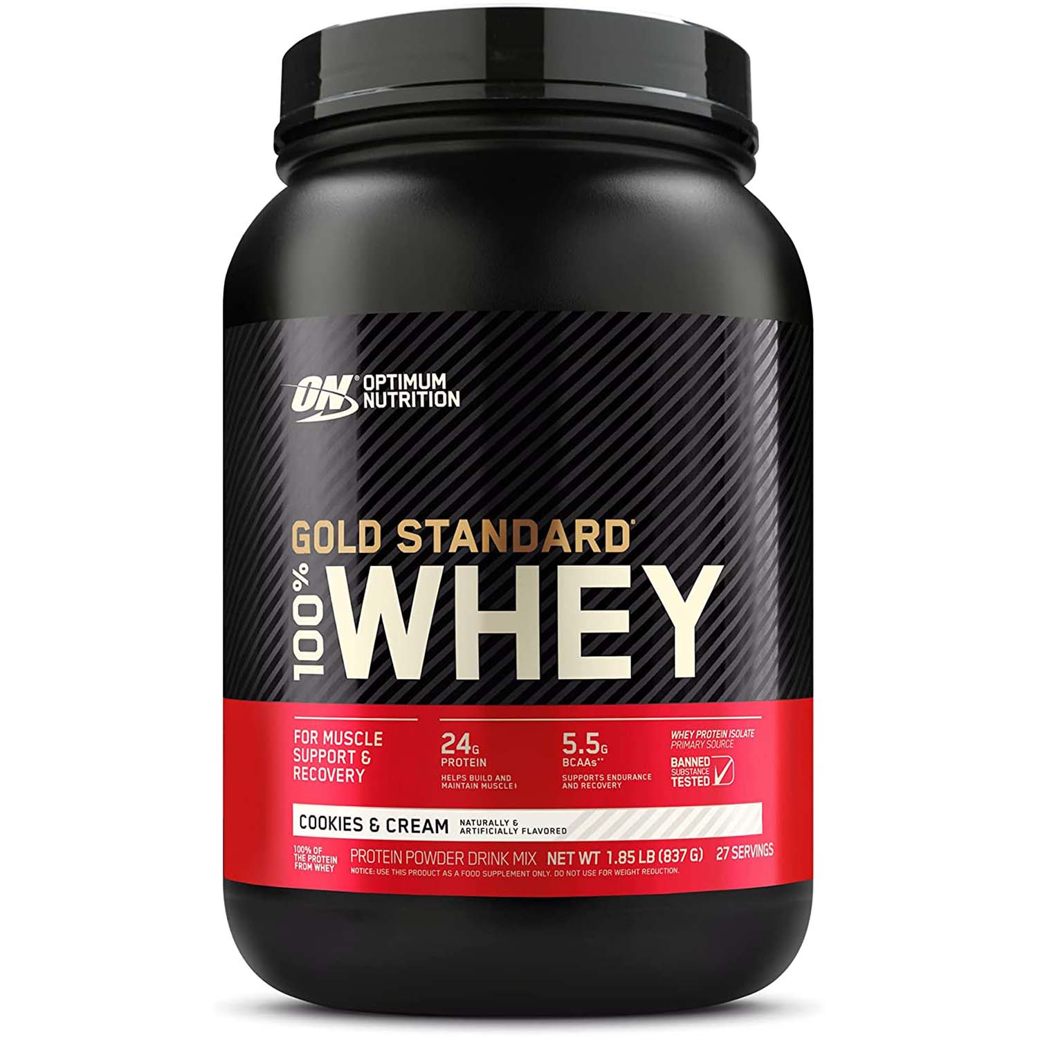 Optimum Nutrition Gold Standard 100% Whey Protein,2 LB