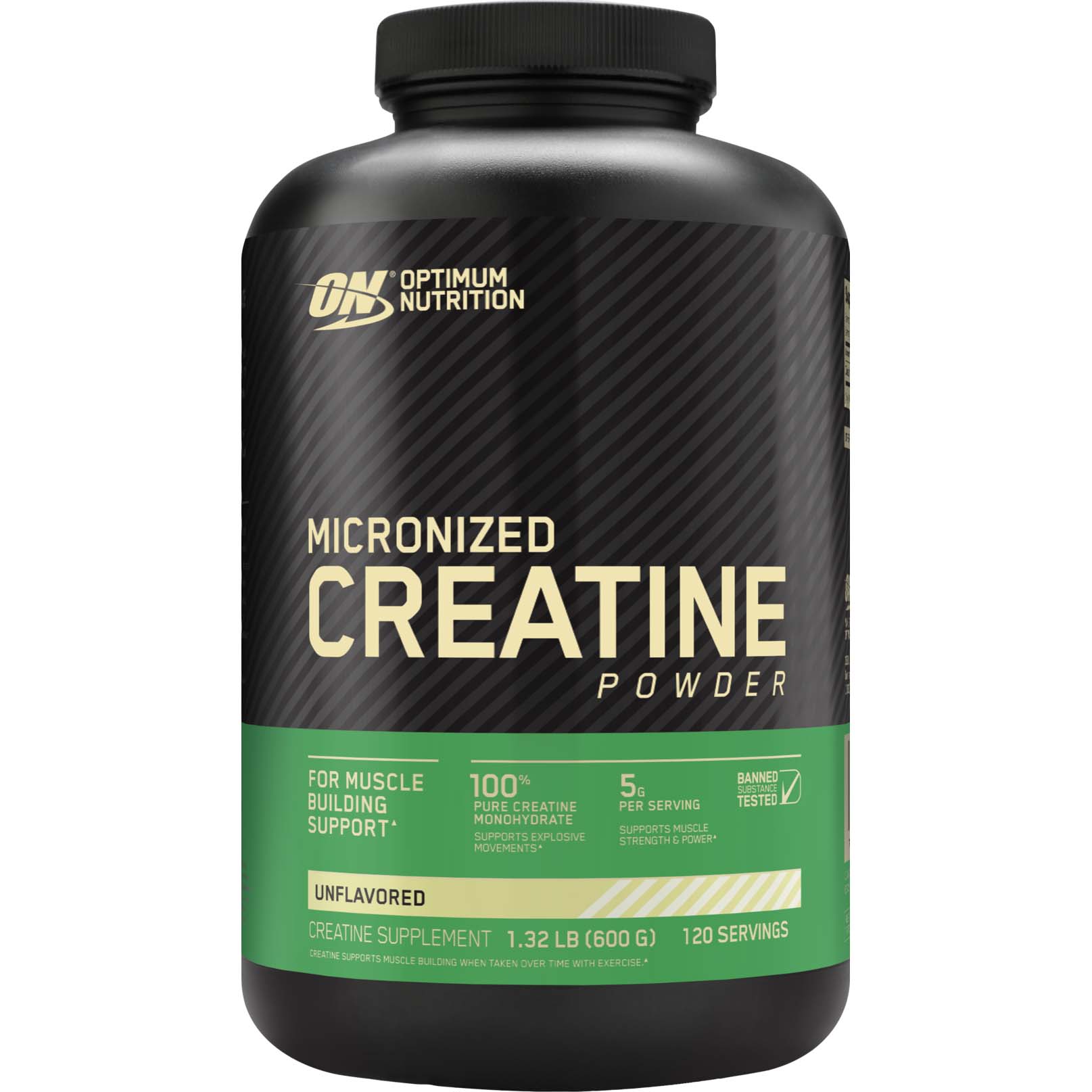 Optimum Nutrition Creatine Powder, Unflavored, 600 Gm, Supports Muscle Size, Strength & Performance