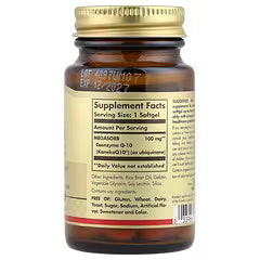 Solgar CoQ10, 30 Softgels, 100 mg, Antioxidant, Promoting Heart Health