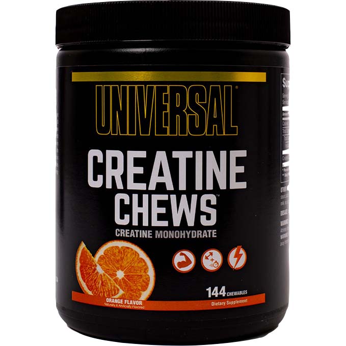 Universal Nutrition Creatine Chews, Orange, 144 Chewables, 1.25g Creatine Per Chew