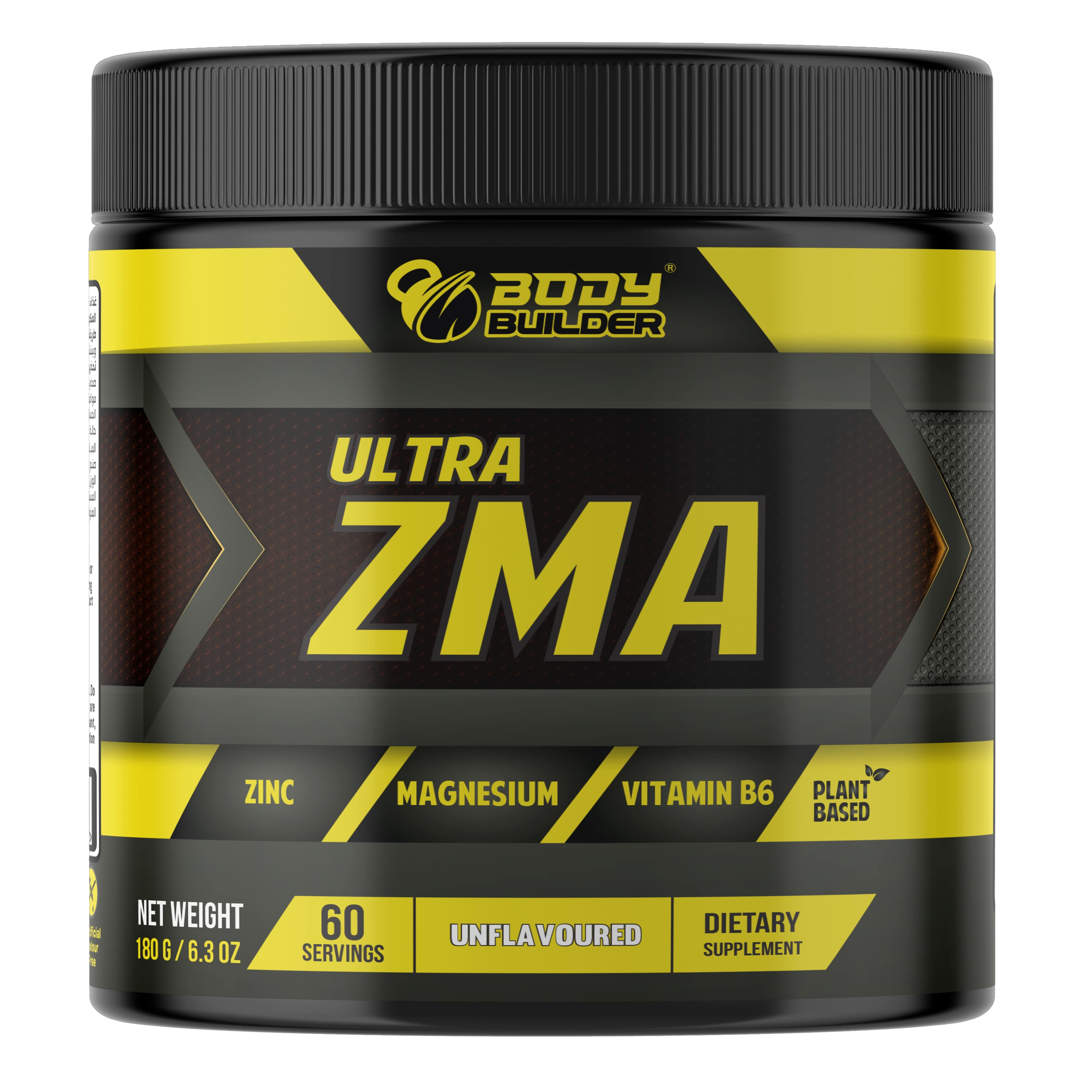 Body Builder Ultra ZMA, Unflavored, 60, Supports Testosterone, Energy Production