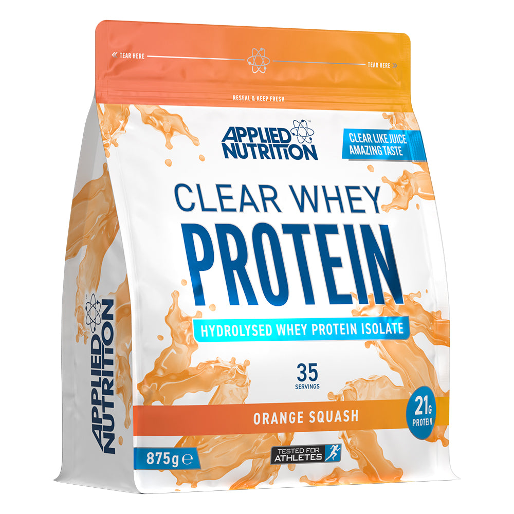 Applied Nutrition Clear Whey Protein, Orange Squash, 875 GM, 21g of Protein Per Serving