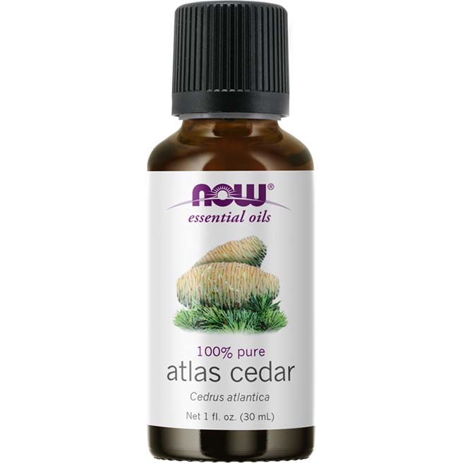 Now 100% Pure Atlas Cedar Oil, 30 Ml, Mental Relaxation, Helps Balance the Body