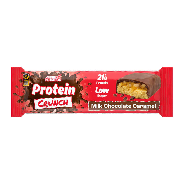 Applied Nutrition Protein Crunch Bar, Milk Chocolate Caramel, 1 Bar, 21g > Protein